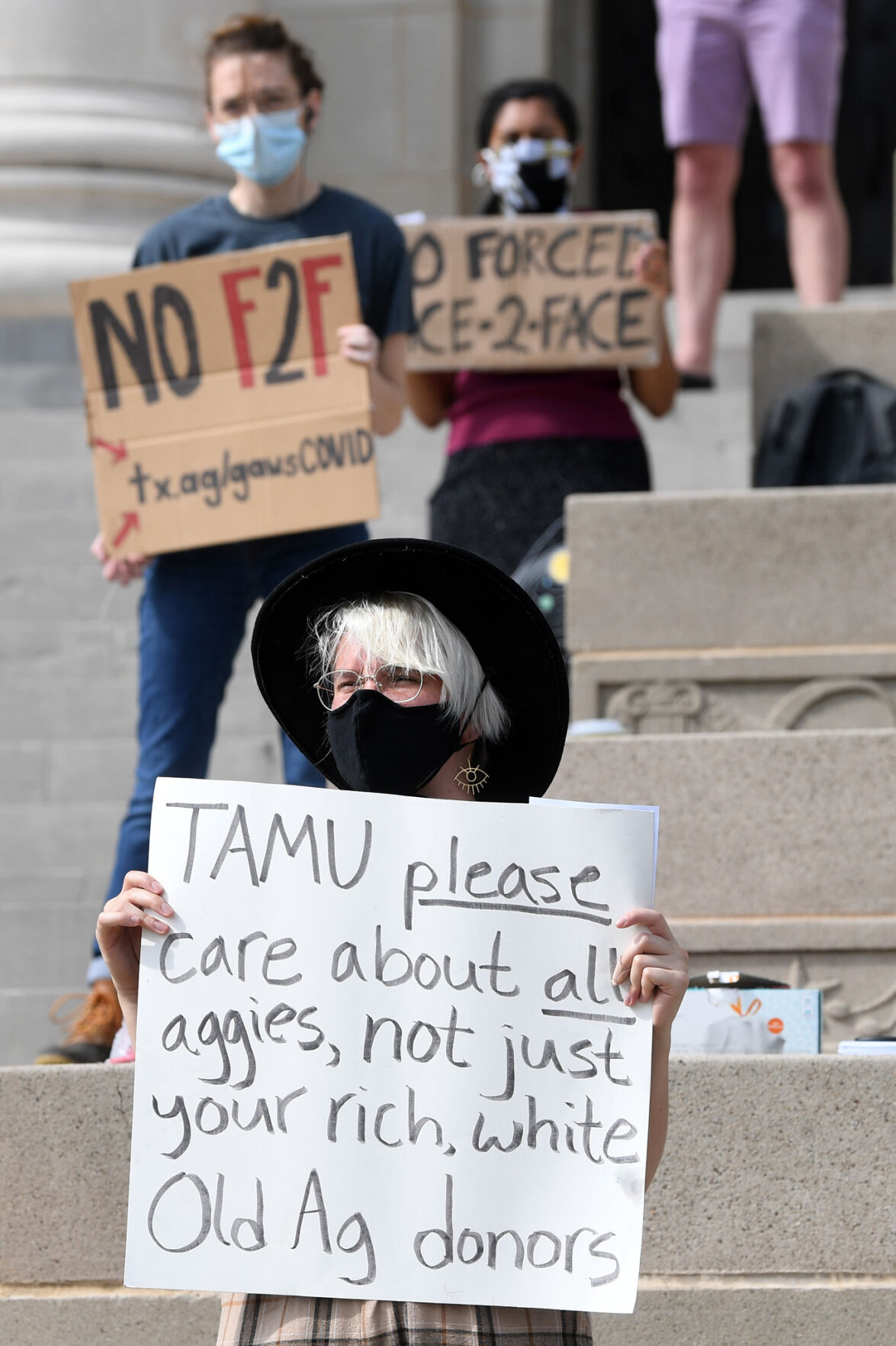 TAMU graduate student protest
